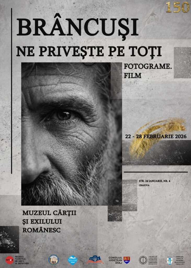 Muzeul Cărții și Exilului Românesc din Craiova găzduiește duminică expoziția itinerantă dedicată lui Brâncuși, organizată de Centrul Brâncuși Târgu Jiu.