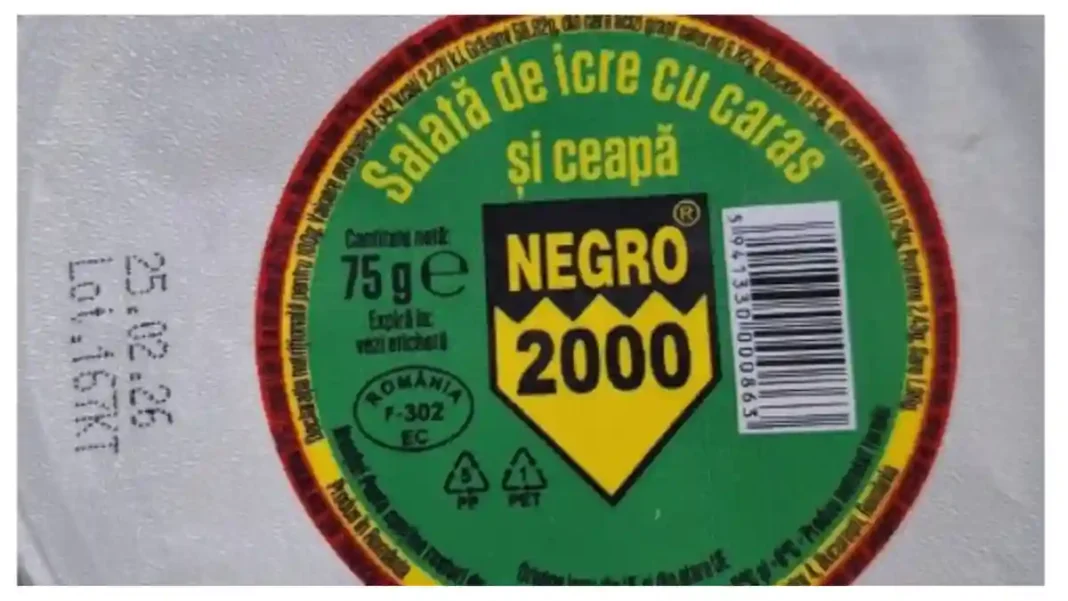 Lot de salată de icre cu caras şi ceapă, retras din magazinele Kaufland