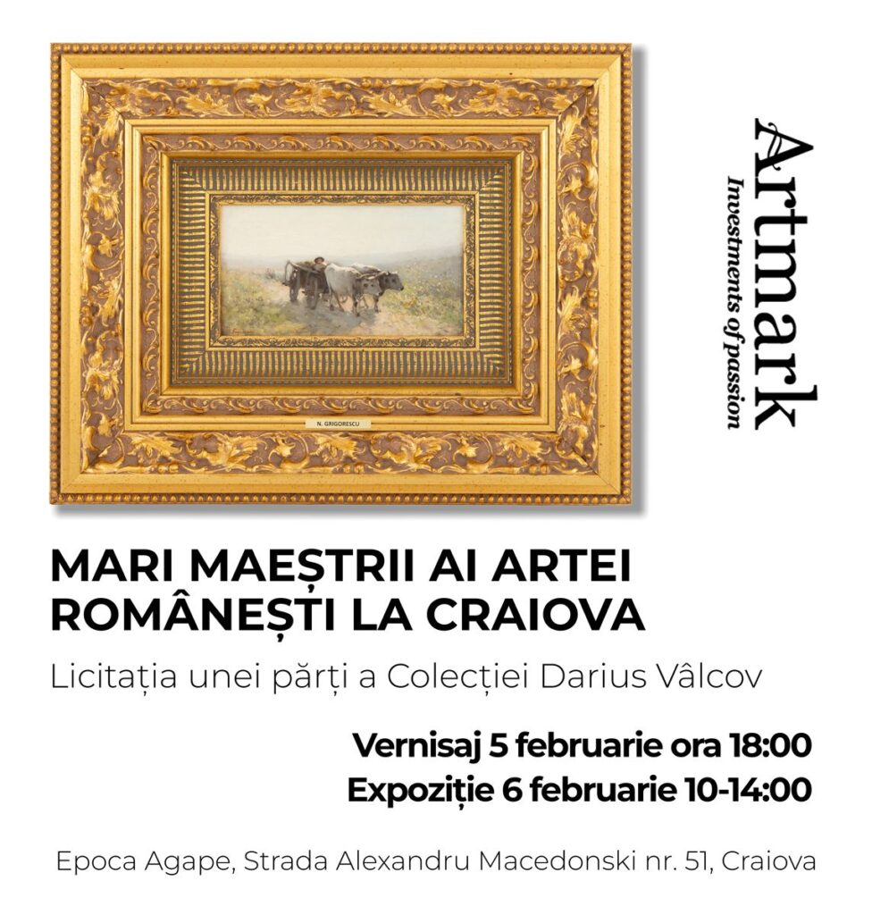 Opere din colecția Vâlcov ajung la Craiova: Expoziție de excepție cu intrare liberă