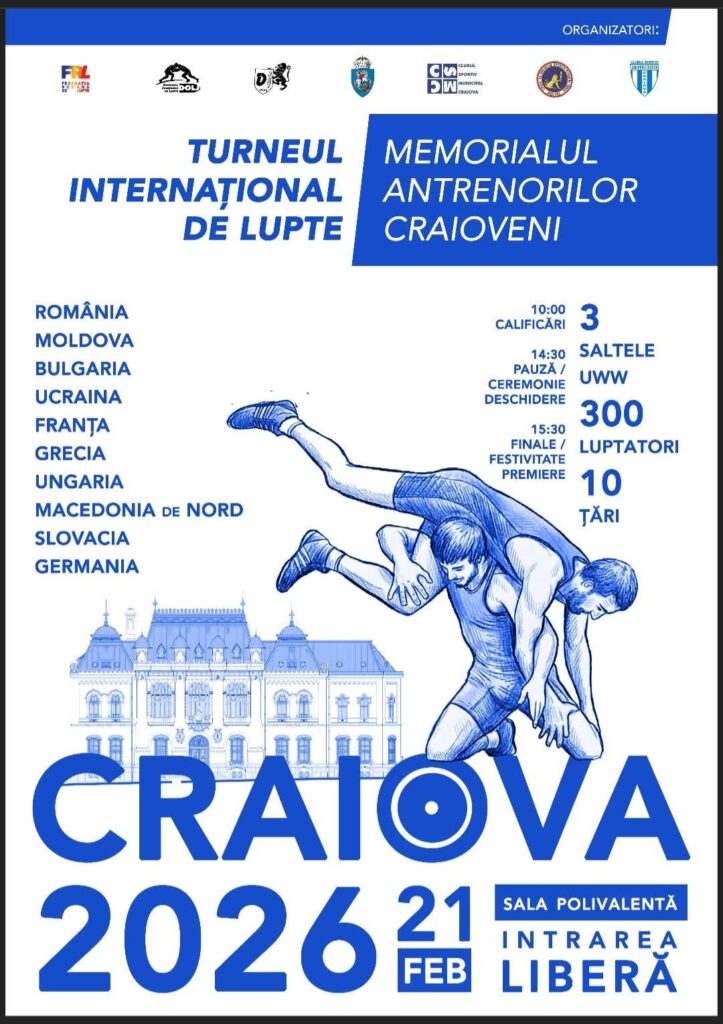 Spectacol pe saltea la Craiova! Sala Polivalentă va găzdui „Memorialul antrenorilor craioveni”