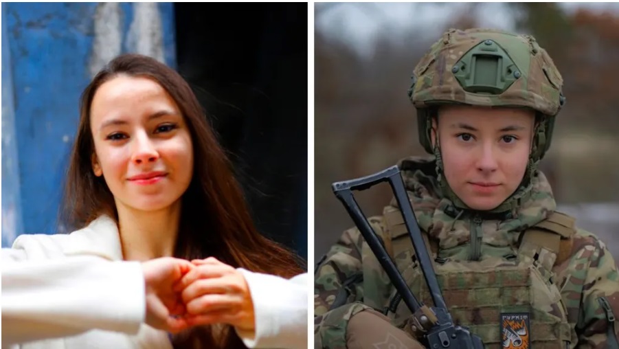 „Mă uit la fotografia de «înainte» și mă văd mai calmă”, spune Olena. „Mai naivă”