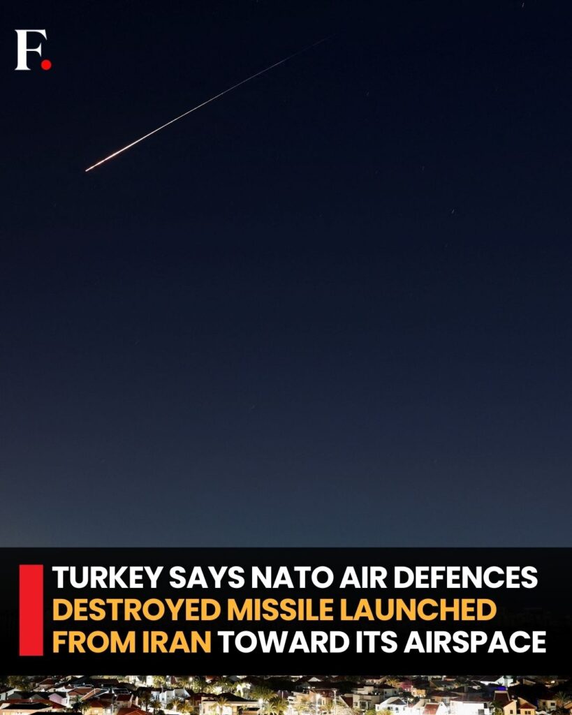 NATO interceptează o rachetă iraniană îndreptată spre Turcia