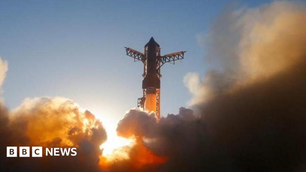 Un booster SpaceX Super Heavy