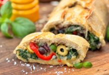 Ciabatta umplută in stil mediteranean