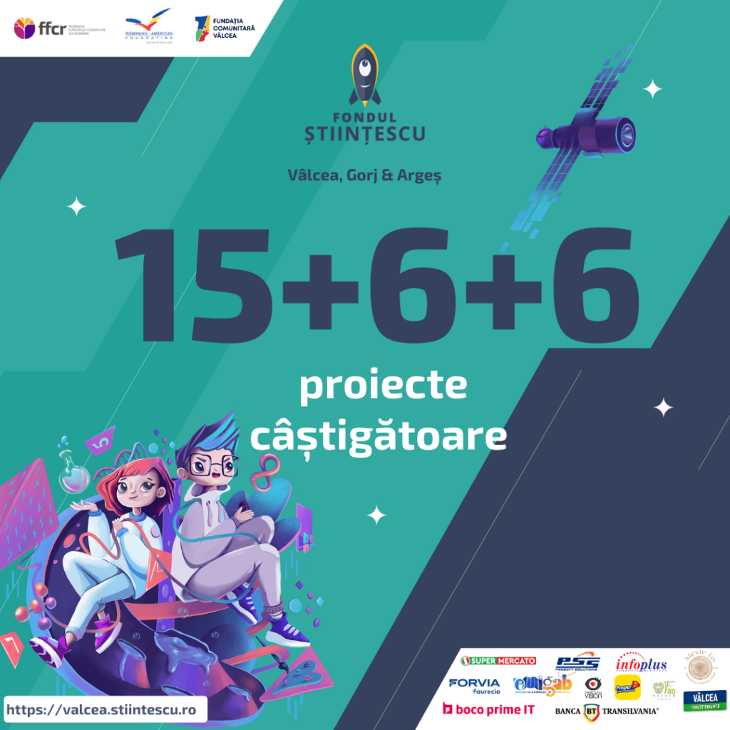 Fondul Științescu finanțează 27 de proiecte educaționale în trei județe