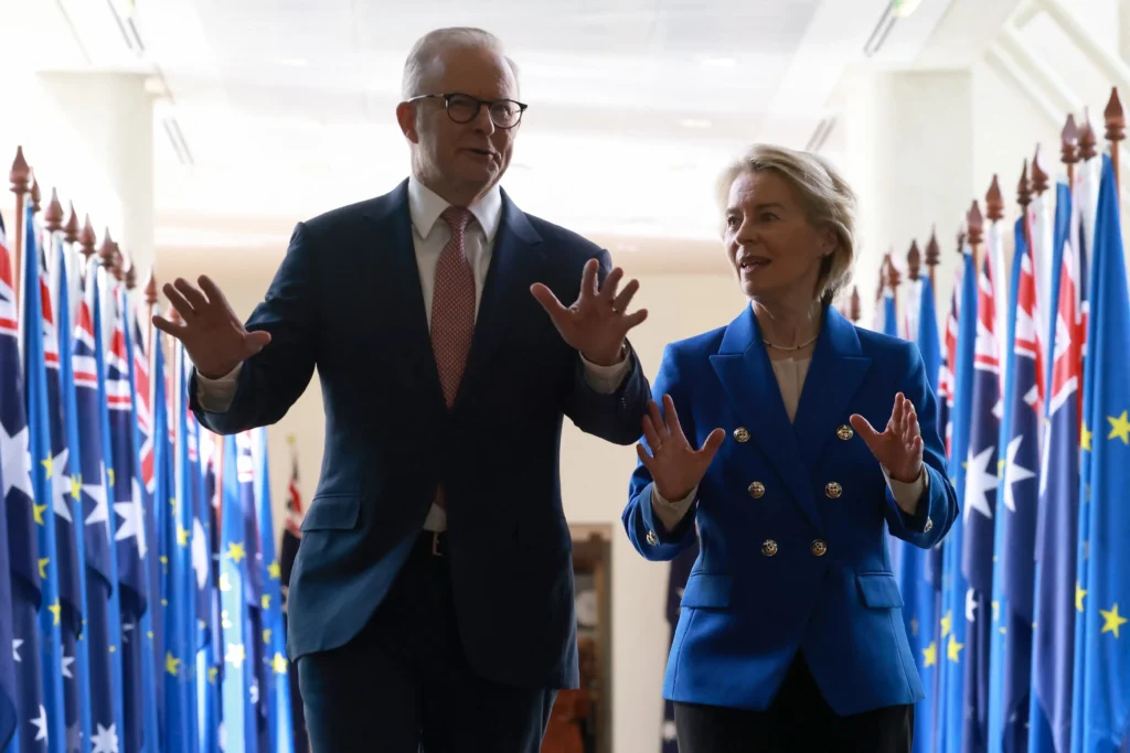 Australia și Uniunea Europeană au semnat un acord de liber schimb