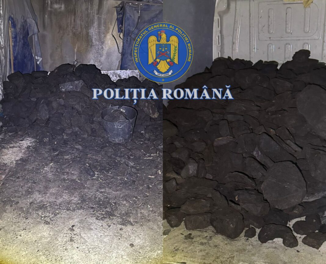 2 tone de cărbune confiscate de polițiștii de la Transporturi în Craiova