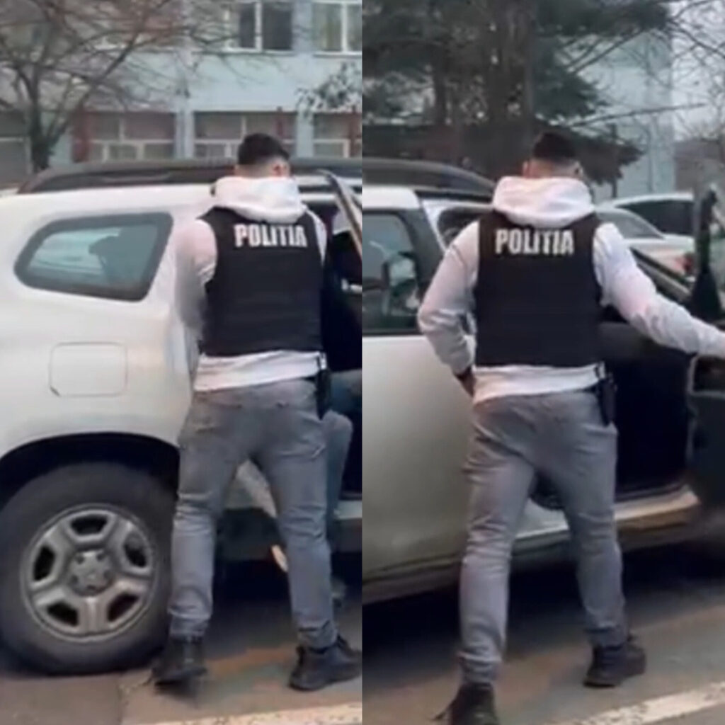 (VIDEO) Bărbat reținut la Craiova după ce ar fi furat combustibil din mai multe mașini
