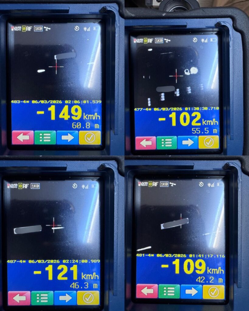 Un tânăr de 22 de ani a fost prins circulând cu 149 km/h pe Calea București