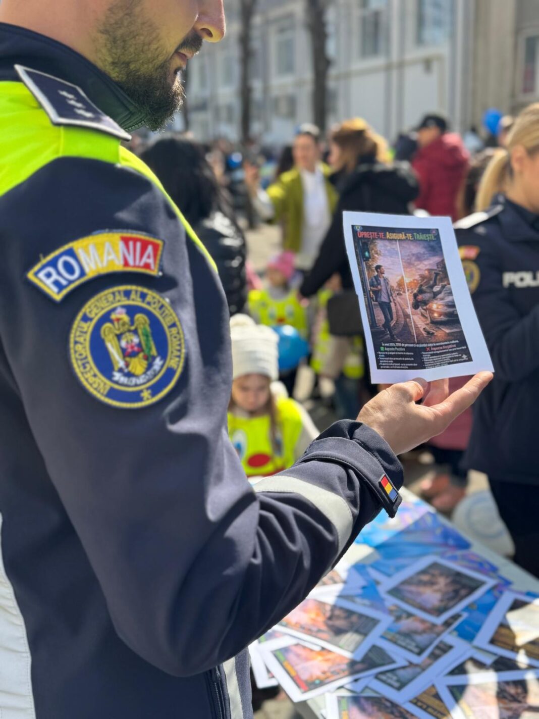 Acţiuni ale poliţiştilor rutieri pentru siguranţa pietonilor