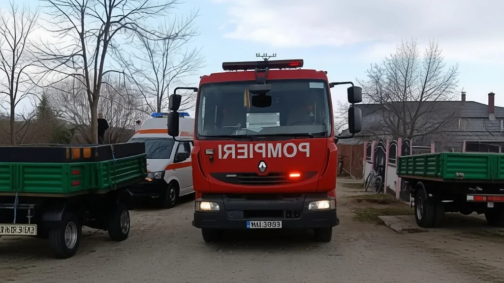 Un bărbat a murit strivit sub o remorcă