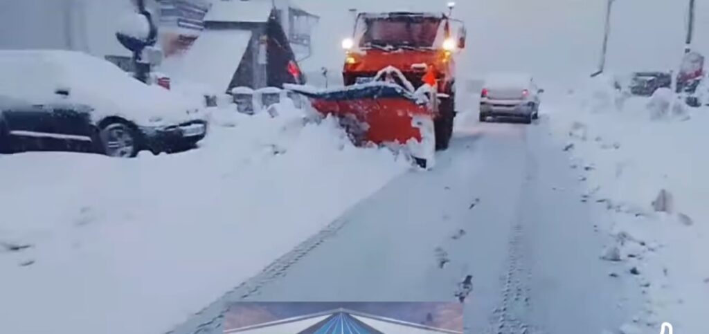 A nins la Rânca. Stratul de zăpada măsoară 35 de cm