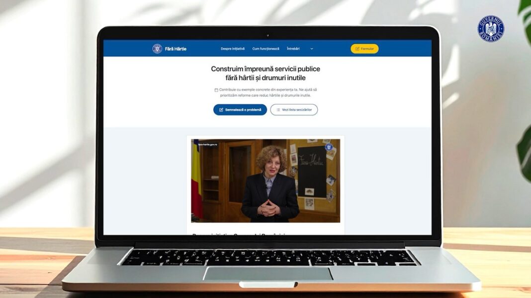 Guvernul lansează platforma ”Fără hârtie”. Cetăţenii pot să semnaleze problema birocratică întâlnită