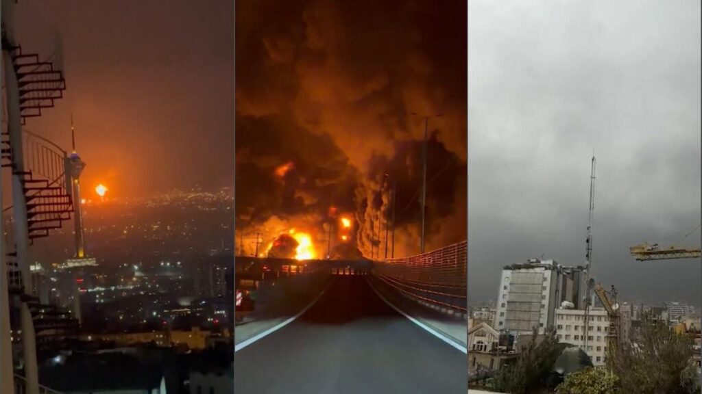 (VIDEO) Plouă cu petrol peste Teheran. Capitala Iranului, devastată de incendii puternice