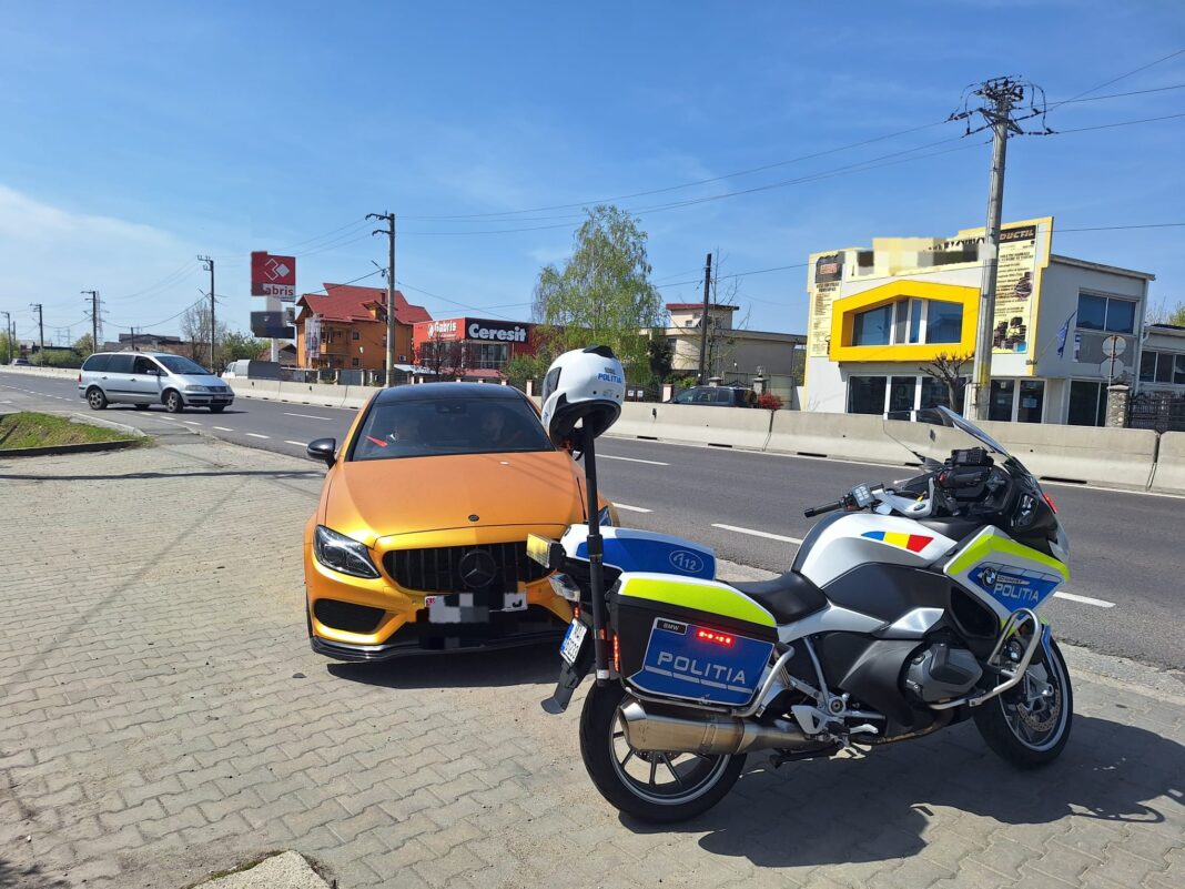 Zeci de sancțiuni aplicate pentru viteză excesivă