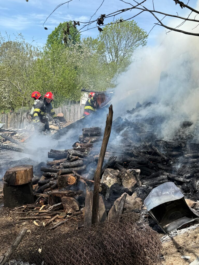 Incendiu într-o gospodărie din Vâlcea