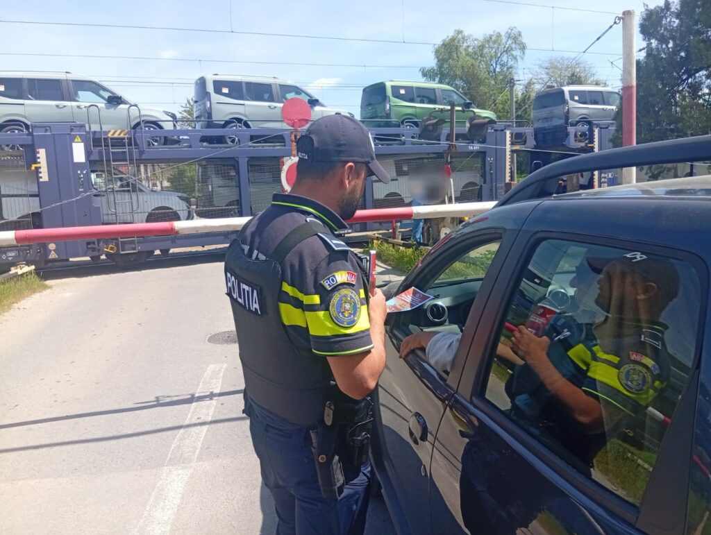 Dolj: Razie de amploare la trecerile la nivel cu calea ferată din șapte județe
