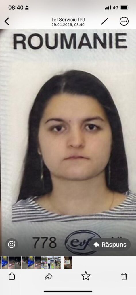 Alertă în Vâlcea: Tânără de 26 de ani, dată dispărută după ce a plecat de acasă și nu s-a mai întors