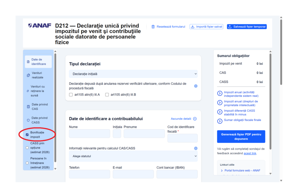Bonificația de 3% pentru PFA, chirii, crypto și alte venituri pe cont propriu: Cum se procedează cu Declarația Unică 2026 și plata impozitului