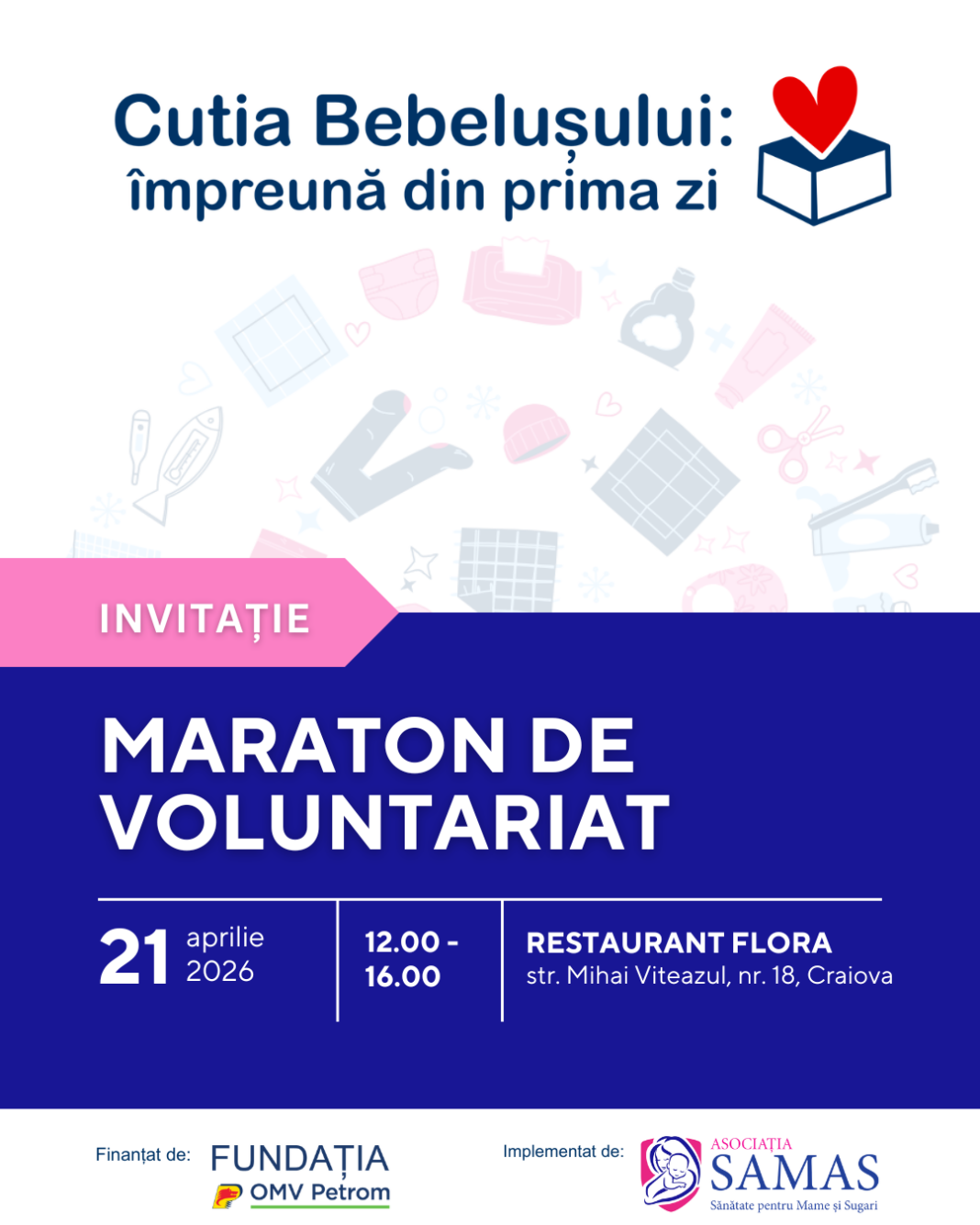 Voluntarii sunt așteptați să pregătească 150 de cutii pentru mame și nou-născuți