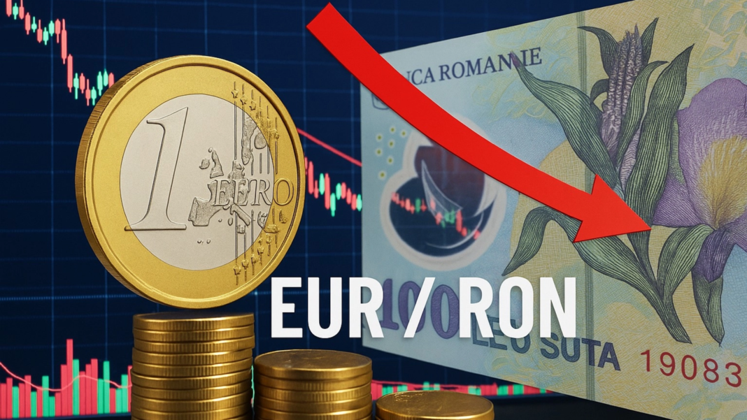 Leul s-a depreciat până la un nivel record față de euro 