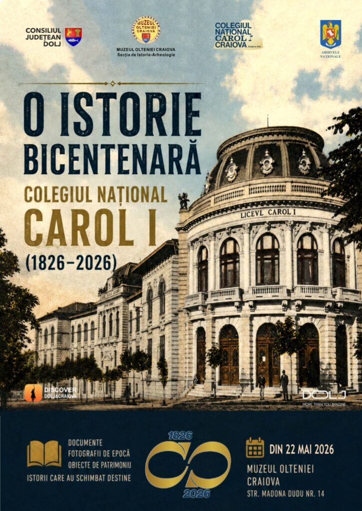 Expoziție dedicată Bicentenarului Colegiului Național „Carol I” la Muzeul Olteniei Craiova