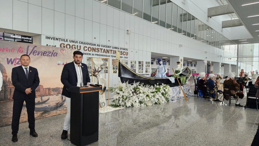 (VIDEO) Aeroportul din Craiova a inaugurat zborul către Veneția
