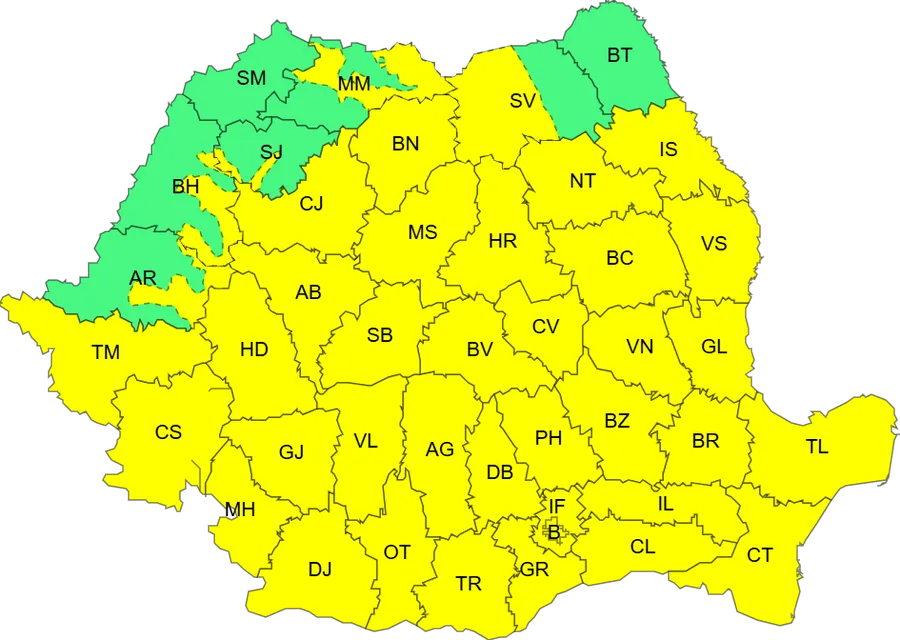 Furtuni puternice au măturat sudul și sud-vestul țării