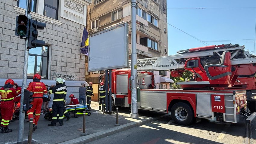 Cinci persoane, salvate dintr-un apartament afectat de incendiu