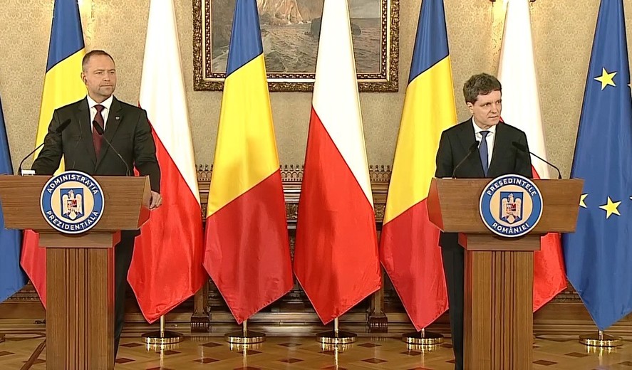 Nicuşor Dan, declaraţii comune cu omologul din Polonia: La summitul B9 vom discuta despre eficienţa pregătirilor militare din NATO şi UE
