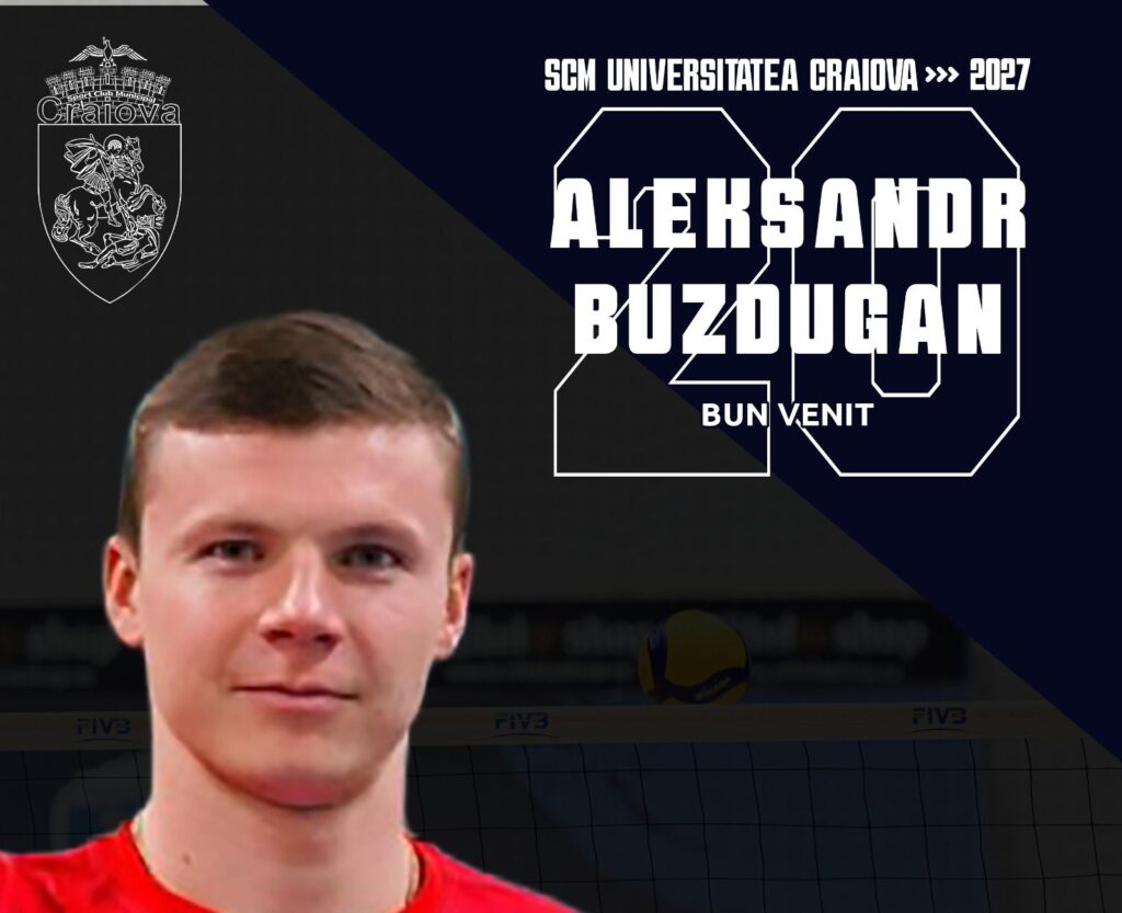 Volei (m) / Întăriri pentru noul sezon! Aleksandr Buzdugan a semnat cu SCMU Craiova