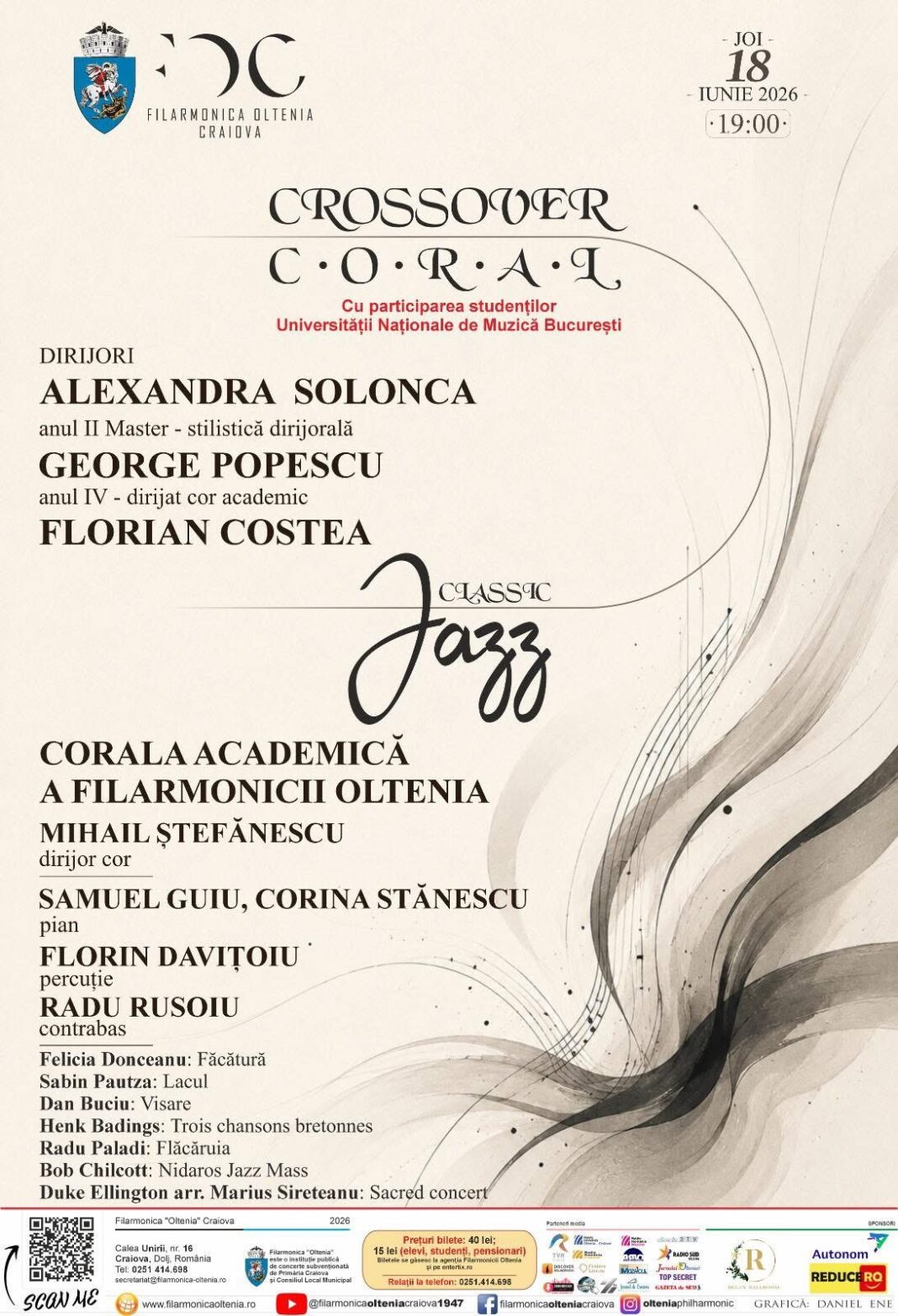 Corala Academică propune o întâlnire spectaculoasă între tradiție și jazz