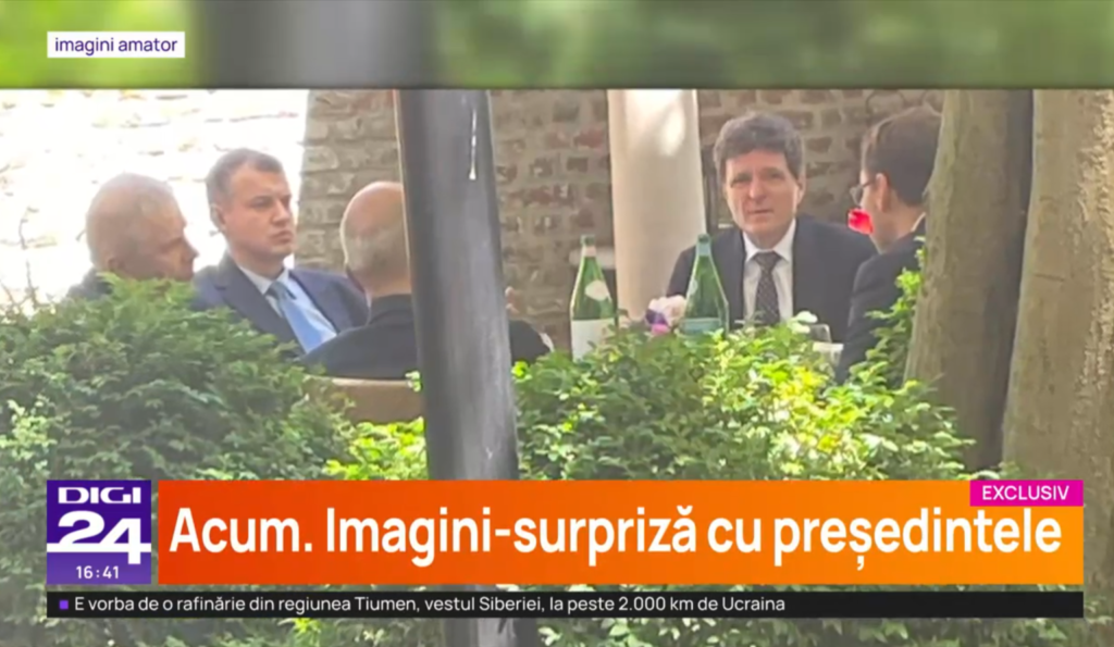 Nicușor Dan, la masă, la Bruxelles, cu șeful SPP și mai mulți politicieni înainte de congresul PNL și ședința-cheie de la PSD