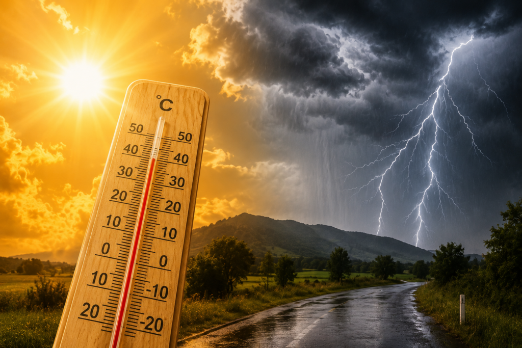Noi avertizări meteo: Caniculă, disconfort termic și furtuni violente în mai multe regiuni