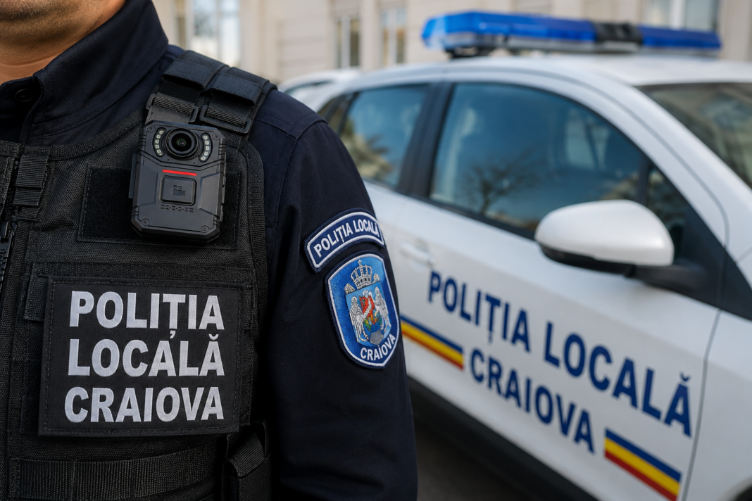 Polițiștii locali din Craiova au fost dotați cu 45 de bodycam-uri