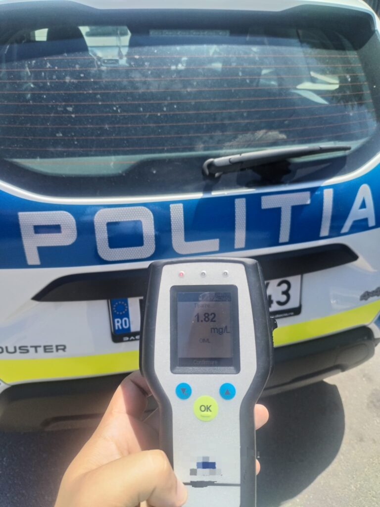 Biciclist din Strehaia, amendat după ce a fost prins cu o alcoolemie uriașă în trafic