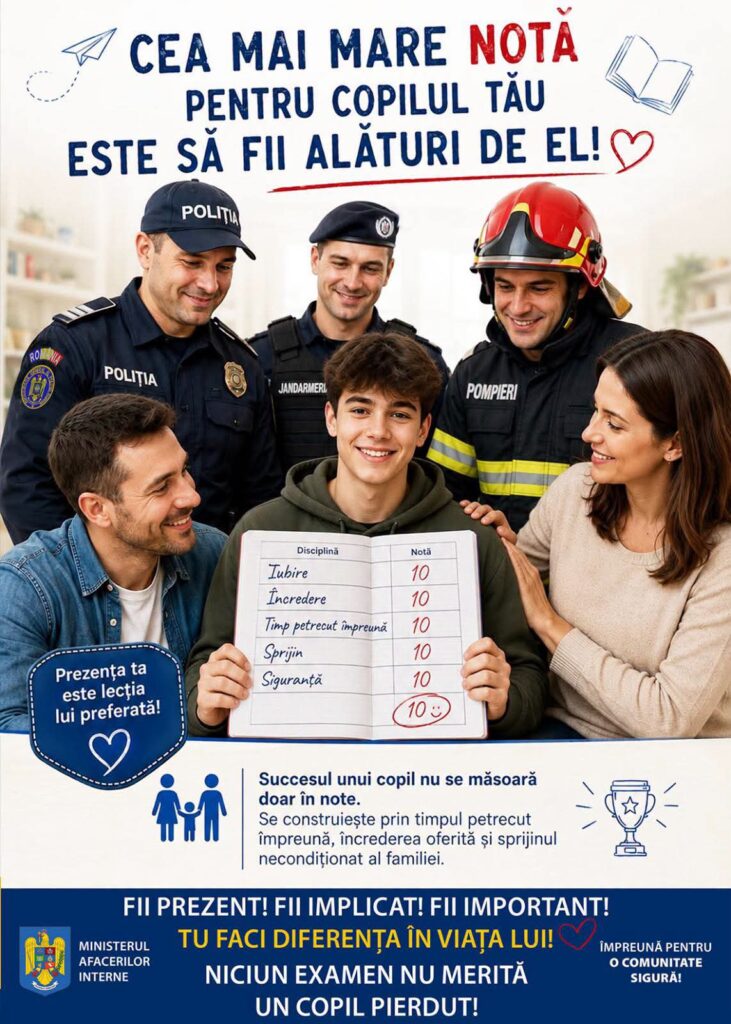 Ce sfaturi le dau polițiștii părinților ai căror copii susțin Evaluarea Națională și Bacalaureatul