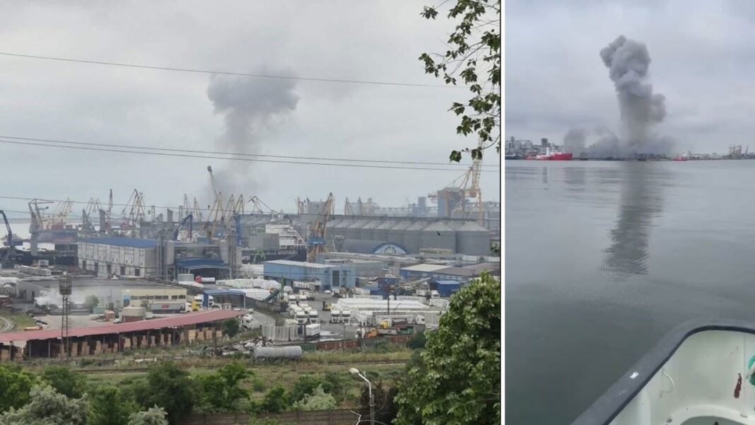 O dronă marină a explodat în Portul Constanța