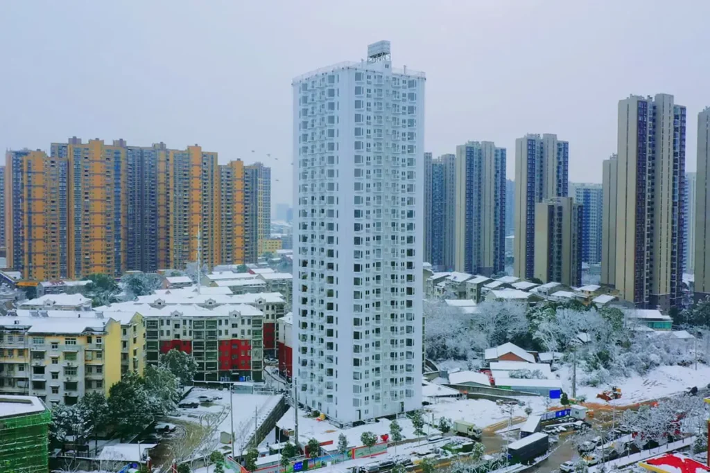 Chinezii au construit un bloc cu 26 de etaje în doar 5 zile