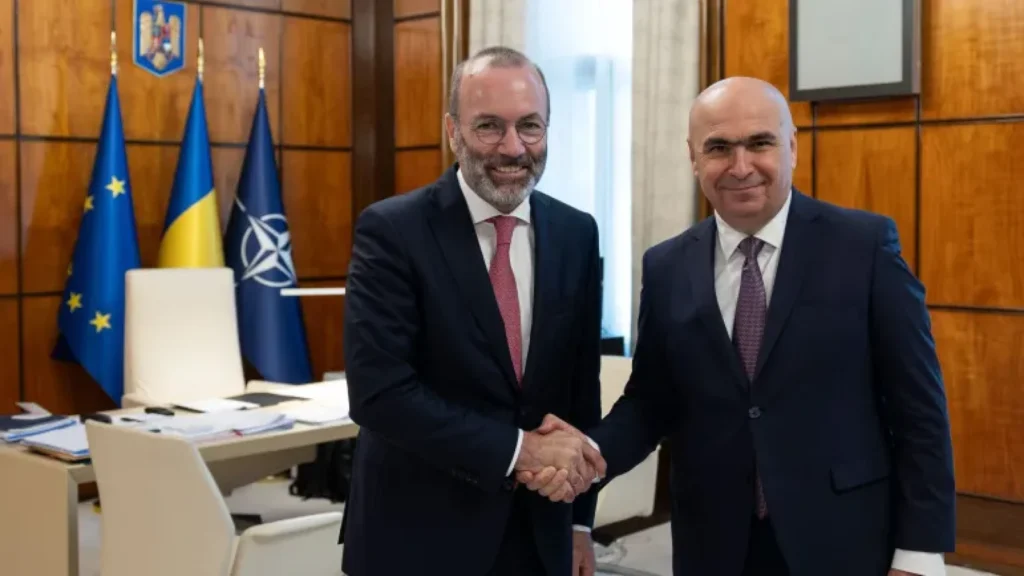 Ilie Bolojan, discuţii cu Manfred Weber despre situaţia politică în România