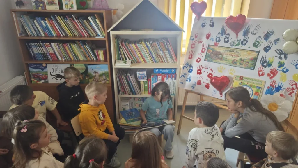 100 de cărți, sute de vise: la Sahastru s-a deschis prima minibibliotecă pentru copiii grădiniței și școlii primare cu sprijinul Asociației INACO