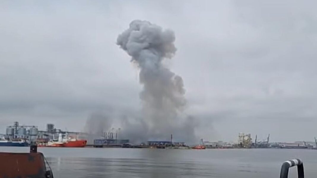 Nicio victimă după explozia dronei din Portul Constanța