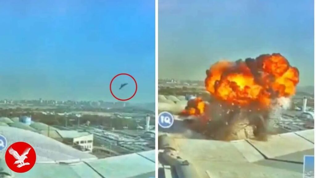 (VIDEO) Noi imagini surprind momentul în care o dronă iraniană lovește Aeroportul Internațional din Kuweit