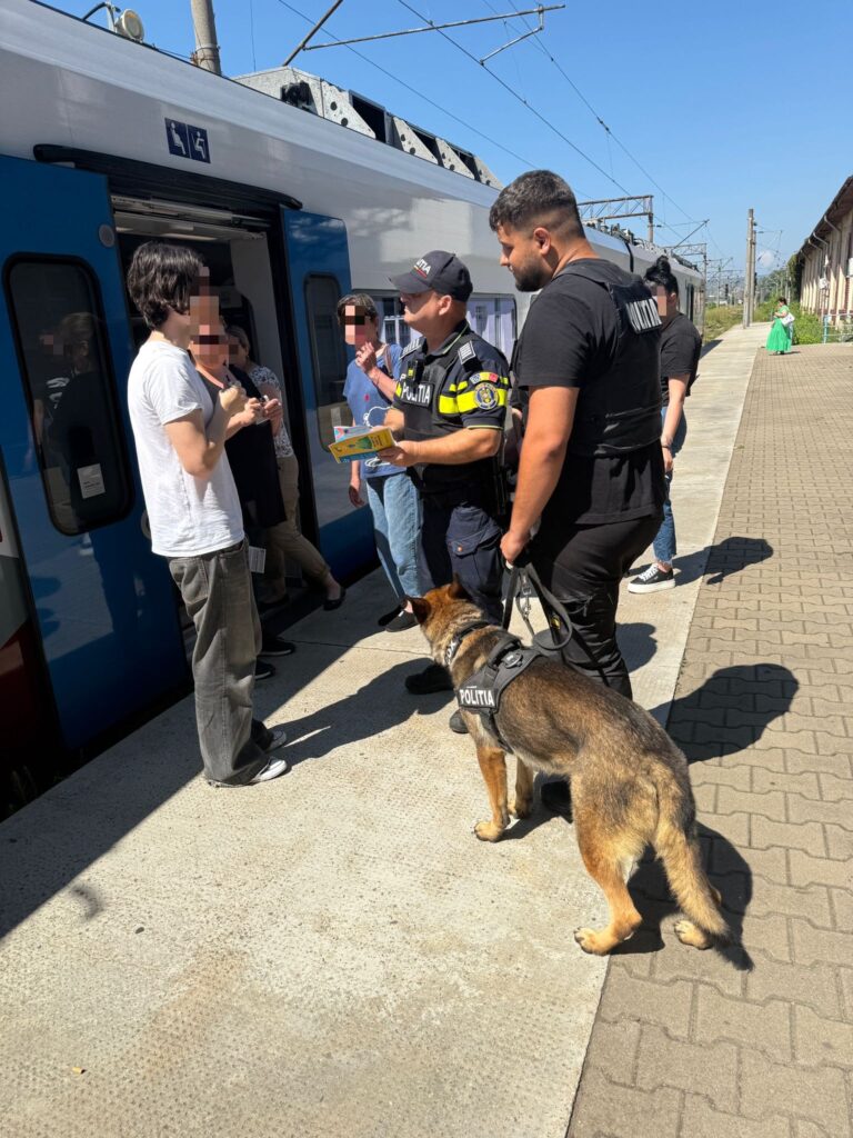 Mehedinți: Acțiune pentru prevenirea și combaterea consumului de substanțe psihoactive în stațiile și trenurile de călători