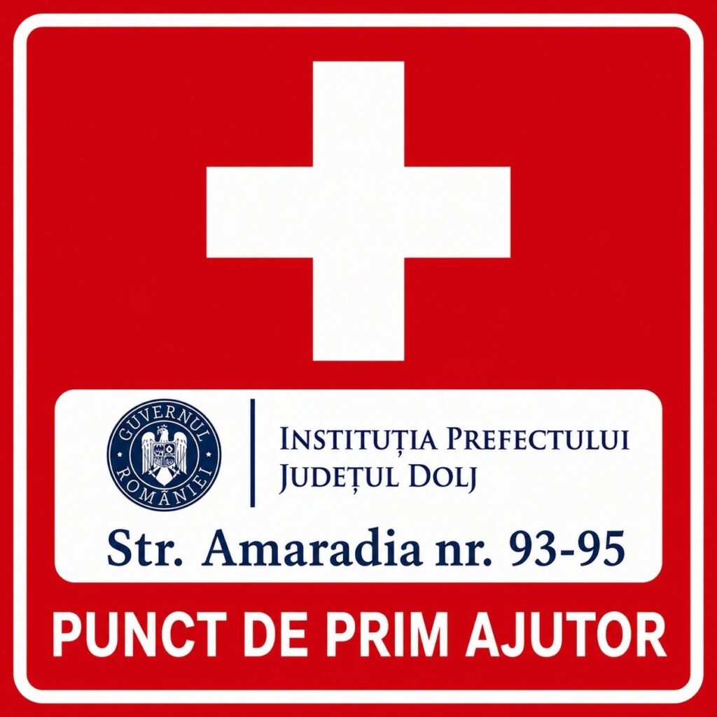 Cod Roșu de caniculă în județul Dolj: Punct de prim ajutor cu personal medical la Instituția Prefectului
