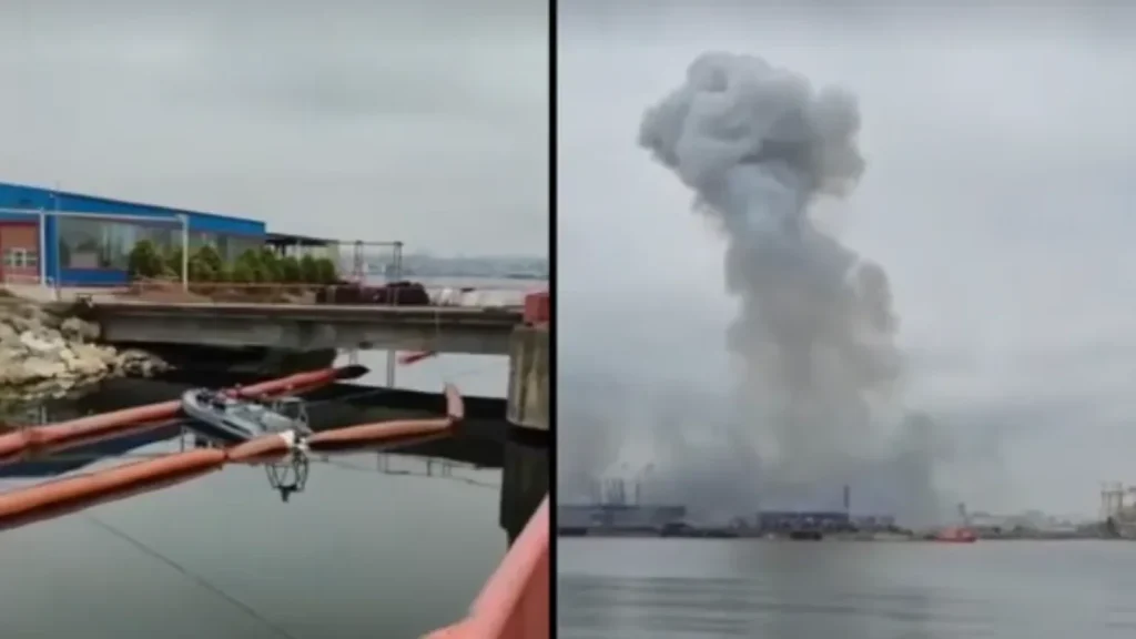 Explozia dronei din Portul Constanţa, relatată de presa internaţională