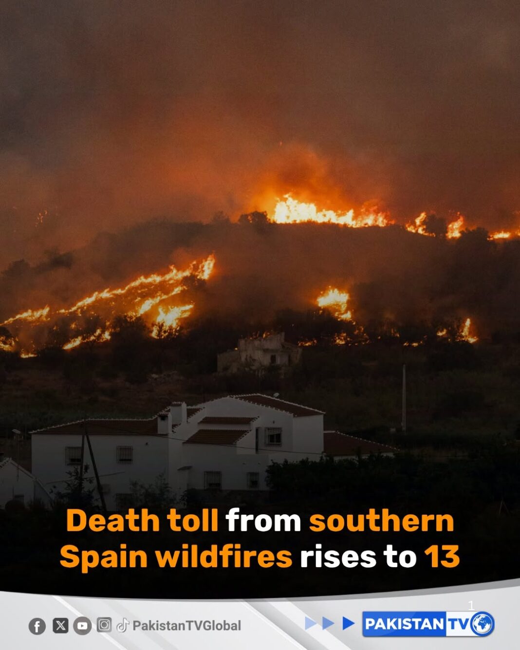 Peste 7.000 de hectare au fost mistuite de flăcări în provincia Almeria, iar autoritățile caută în continuare zece persoane date dispărute
