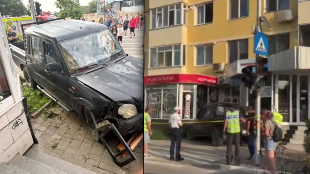 O femeie aflată pe o bancă a fost ucisă de un șofer care a intrat cu mașina pe trotuar