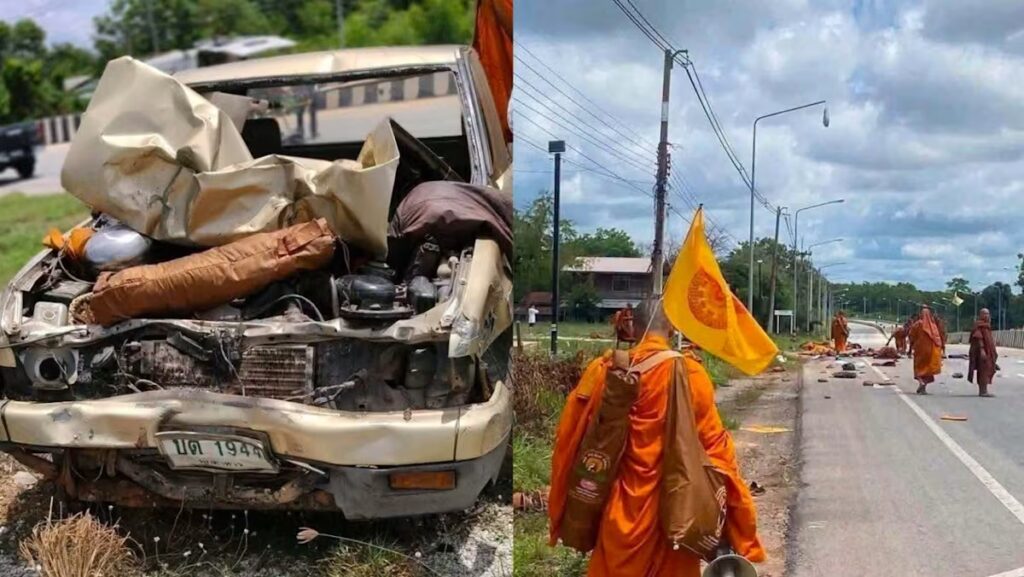 Nouă morți și peste 20 de răniți după ce un copil a intrat cu o camionetă într-un cortegiu de călugări budiști, în Thailanda