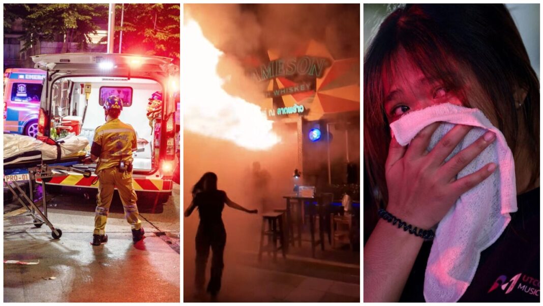 Tragedie fără precedent în capitala Thailandei. Flăcările au cuprins localul în doar câteva minute, iar multe dintre victime au rămas blocate în interior